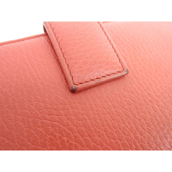 Gucci Double Hook Long Wallet Red Leather - Picture 6 of 13